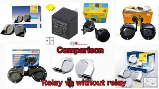 Best horn under ₹ 600 || horn comparison || comparison with relay and without relay 2023 #horn