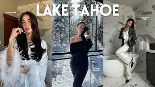 Lake Tahoe vlog ♡ girls trip, dyson airwrap hair routine, cute cafes, luxury villa, Edgewood Resort!