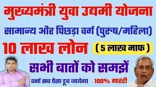 मुख्यमंत्री युवा उद्यमी योजना। 10 लाख लोन 5 लाख माफ।General BC। महिला पुरुष।Raj World