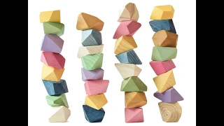 Rock Blocks. Stackable Blocks, Shaped Like Rocks