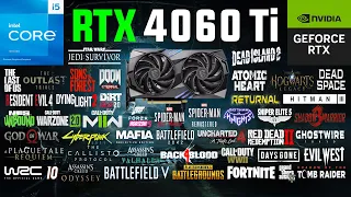 RTX 4060 Ti Test in 50 Games