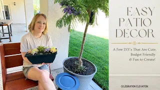 DIY PATIO DECOR | Explore Unique & Affordable Patio Projects Using Mostly Dollar Tree Items