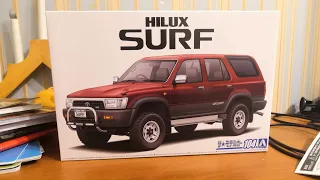 Assembled model Toyota hilux surf aoshima 1/24