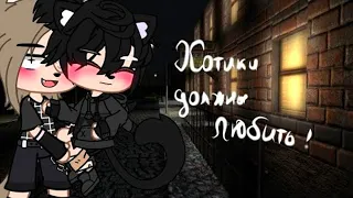 😾❤ Котики должны любить😾❤ | Озвучка Сериала | ВСЕ СЕРИИ | Gacha Club | Gacha life