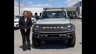 Detailed walkaround on a New 2023 Ford Bronco Badlands, for sale at Oxmoor Ford.