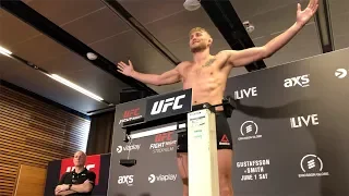 Взвешивание UFC FIGHT NIGHT 153: GUSTAFSSON VS. SMITH Stockholm weight in