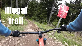Klinovec illegal Trail | Full line POV 4K