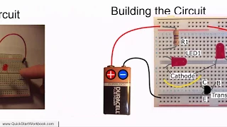 How to Use an NPN Transistor to Switch on an LED - Electronics for Absolute Beginners