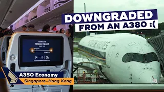 SINGAPORE AIRLINES A350 ECONOMY Class review | Singapore to Hong Kong