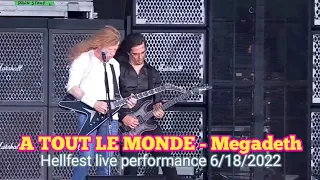 Megadeth - A TOUT LE MONDE | HELLFEST LIVE PERFORMANCE 2022