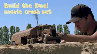 DUEL (1971): making Duel trucks Peterbilt 281 and miniature action movie set. Full video, tutorial.