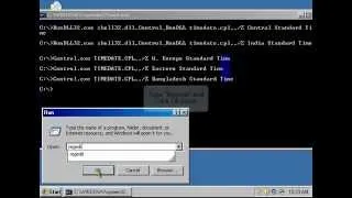 How to Change Time Zone in Windows XP/Vista/2007/Windows 7 with Scripts/batch file/Command Line?