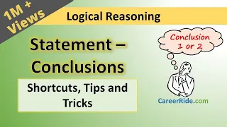 Statement and Conclusion - Tricks & Shortcuts for Placement tests, Job Interviews & Exams