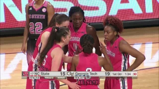 2017.02.09 #17 NC State Wolfpack at Georgia Tech Yellow Jackets Women's Basketball