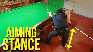 Snooker Stance Aiming Position