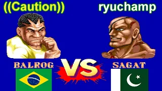 Street Fighter II': Champion Edition - ((Caution)) vs ryuchamp FT20