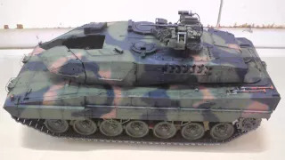 Leopard 2A7+ 　1/16 Tamiya RC　タミヤ フルオペ　レオパルド2A6 改造 DMD & MF