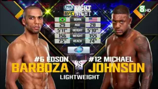 UFC Fight Night 61 HDTV Edson Barboza vs Michael Johnson full fight in the link!