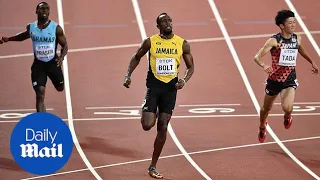 Usain Bolt takes a virtual victory lap through London ahead of his final race - Daily Mail