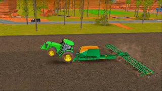 Fs 18 SOWING SEEDS with JHOON DEER tractors ! Farming Simulator 18 | timelapse #fs18