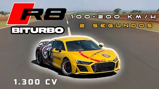 AUDI R8 BITURBO DE 1.300 CV É O NOVO LÍDER DO RANKING