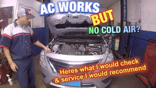 AC works BUT no cold air || AC dosent make cold || AC compressor comes on but no cold air || AC FIX