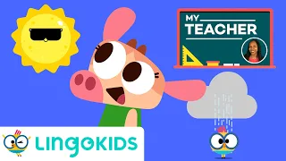 Is it sunny or cloudy? 🌤️ WEATHER VOCABULARY FOR KIDS | Lingokids