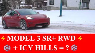 CAN A TESLA HANDLE WINTER? - Rear Wheel Drive Snow & Ice