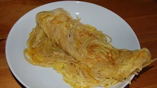 OMELETTE AU SPAGHETTI TRÈS RAPIDE