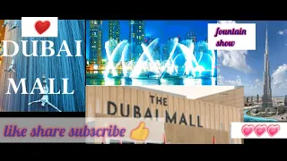 AMAZING DANCING FOUNTAIN IN DUBAI MALL | THE SPECTACULAR DANCING FOUNTAIN | BURJ KHALIFA Light Show