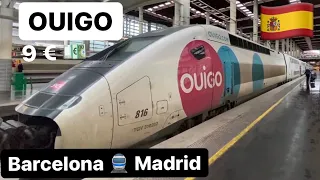 OUIGO 6740 | Barcelona Sants - Madrid Puerta de Atocha 🇪🇸 | Rapid Train 🚄