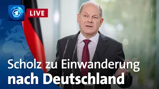 Bundeskanzler Scholz zu Einwanderung und Integration in Deutschland