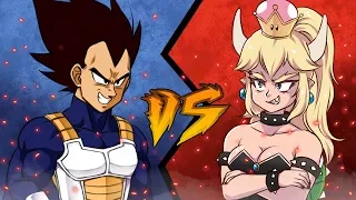 Vegeta VS Bowsette [SMASH BATTLE]