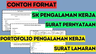 FORMAT SK PENGALAMAN KERJA-PORTOFOLIO PENGALAMAN KERJA-SURAT LAMARAN DAN PERNYATAAN PPPK 2023