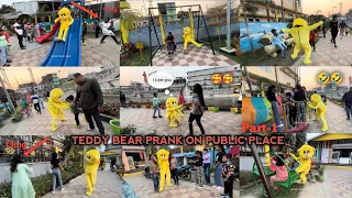 Teddy Bear Prank On Park🤣🤣|| Public Places😂Funny Reaction😂😂||#bprdteddyboy #teddybear #viral