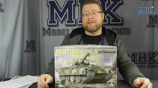 MBK unboxing #396 - 1:35 Panther G early w/Zimmerit (Takom 2134)