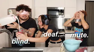 DEAF, BLIND, AND MUTE BAKING CHALLENGE WITH FRAN AND JC CAYLEN