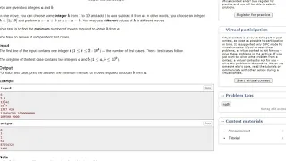 A. Yet Another Two Integers Problem | Maths | Codeforces Round #667 (Div  3)