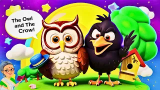 The Owl and The Crow - Kids Stories I Why CROW Caws so much? I Panchatantra Tales | Bedtime Story