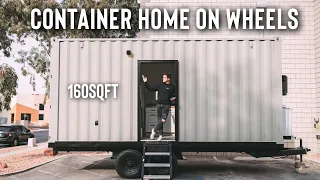 $60,000 Tiny Shipping Container Home on Wheels! | Touring 3 Shipping Container Tiny Homes!