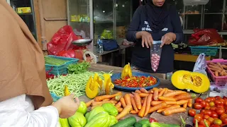 Traditional Market in East Borneo, Indonesia