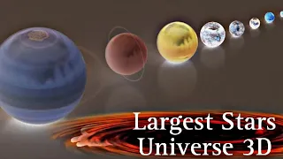 Largest stars universe 3D