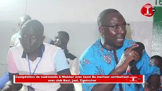 Compétition de taekwondo à Niakhar avec team Ba meilleur combattant avec club Baol, Jaol, Ziguinchor