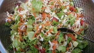 #vegetablesalad #orangejuicesalad.                       Vegetable Salad