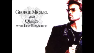 Queen & George Michael - Somebody to Love (original 1992 LIVE version) with LYRICS