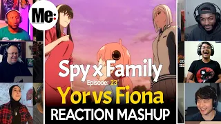 Yor vs Fiona | SPY×FAMILY Episode 23 | REACTION MASHUP