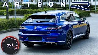 VW Arteon R Line Shooting Brake 280HP ACCELERATION TOP SPEED & AUTOBAHN POV