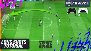 FIFA 22 LONG SHOTS TUTORIAL - THE SECRETS TO SCORE GOALS FROM LONG SHOTS in FIFA 22 - TIPS & TRICKS!