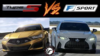 Lexus IS 500 FSP vs. Acura TLX Type S | Which is BETTER ?