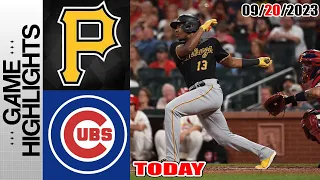 Chicago Cubs vs Pittsburgh Pirates FULL HIGHLIGHTS  [TODAY] September 20, 2023